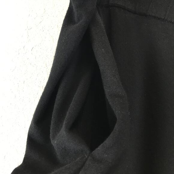 Eileen Fisher Pull-On Elastic Waist Lagenlook Pants Pockets Black Made in USA XL - Picture 5 of 11
